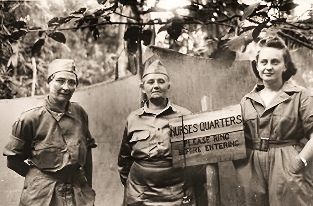 Angel of Bataan nurses at the WW2 Japanese prison camp.