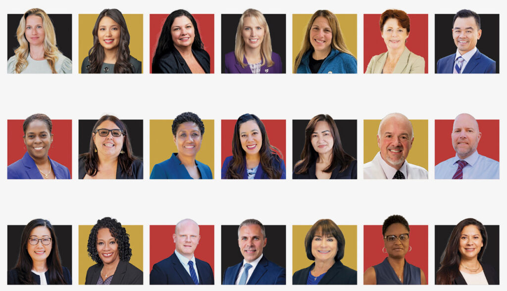 21 thumbnail photos of California chief nursing officers