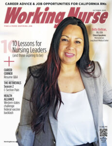 Cover of the October, 2025 issue of Working Nurse magazine